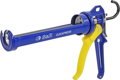 Professionele patroonpers met roterend frame voor cartridges tot 310ml - Siliconenspuit met 18:1 stuwkracht