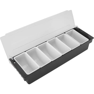 Specerijenbakje Duurzaam Plastic Transparant Deksel Afneembaar Ontwerp Multifunctionele Bar Fruitbakje voor Groente Fruit Kruiden Type 2