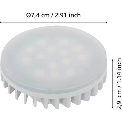 EGLO LED spot 4.9W/830 470 lumen satin GX53
