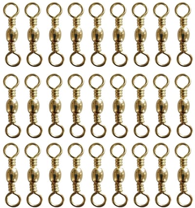 Dailygoods- Wartels 100 Stuks - Flexibele Rotatie - Visconnector - Zoutwater/Zoetwater - Sterke Trekkracht - Eenvoudig te Gebruik
