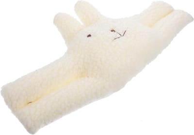 Schattige Dieren Deurstopper - Wandbeschermer Anti-collision - Bescherming Deurkozijn - Pluche Knuffeldier Ontwerp - 39 x 19 cm - Wit