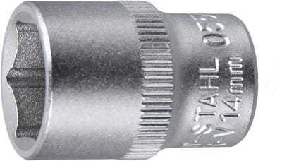 SW-Stahl 05509L dopsleutelinzet I dopsleutel SW 14 mm I 3/8 inch I zeskantprofiel