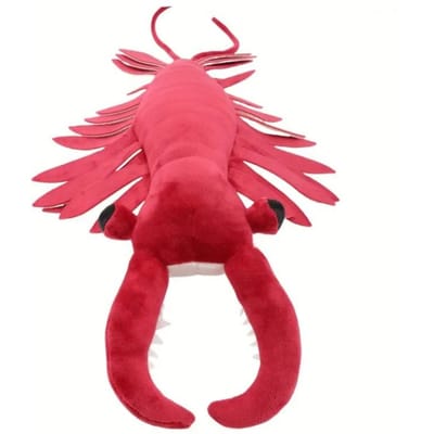 54,99 cm Realistisch Anomalocaris Knuffeldier Pluche Levendig Rood Levensgetrouwe Garnalen Met Gedetailleerde Details Kerst Verjaardagscadeaus 50cm red