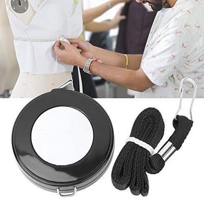Dailygoods- Meetlint 150 cm - Intrekbaar - Zacht - Lichtgewicht - Dual Sided - Sleutelhanger - Meetlat