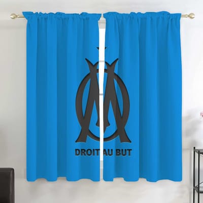 Kleine Kamer Gordijnen Scheidingswand Keukengordijnen Verduisteringsgordijn Raamgordijnen M-marseilles Om Fc Slinger Gordijn voor Quarto W100xH70cm-CL black