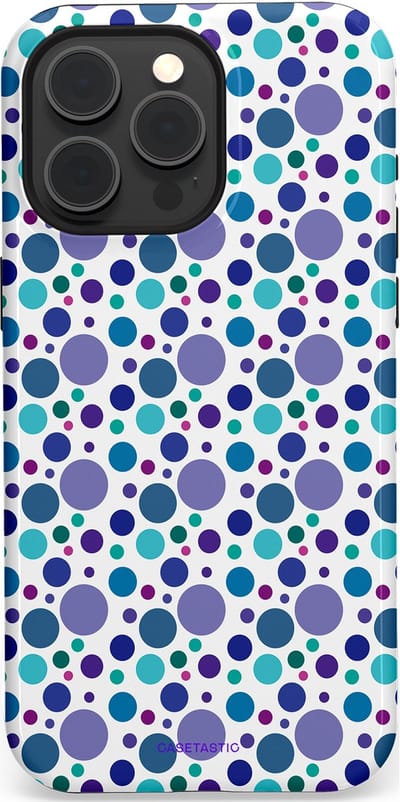 Casetastic Hoesje Geschikt voor Apple iPhone 15 Pro Max Magsafe - Stijlvolle Beschermende Duo-layer Case - Bubble blauw