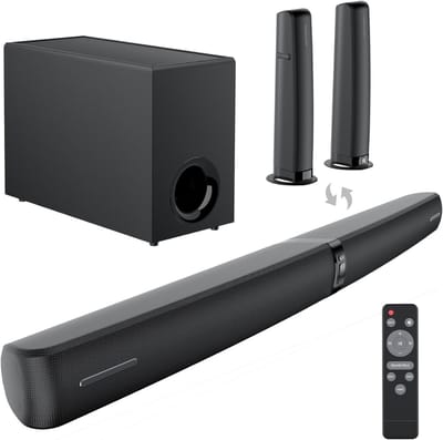 SNJY® Soundbar met Subwoofer en Surroundgeluid - TV Speaker - Home Cinema - 120 W - Zwart