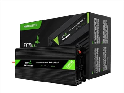 EcoLine - Omvormer 24V Naar 230V - 3000w Vermogen 6000w Piek - Gemodificeerde sinus - Spanningomvormer