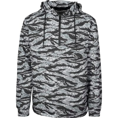 Urban Classics - Tiger Camo Pullover Jas - M - Grijs