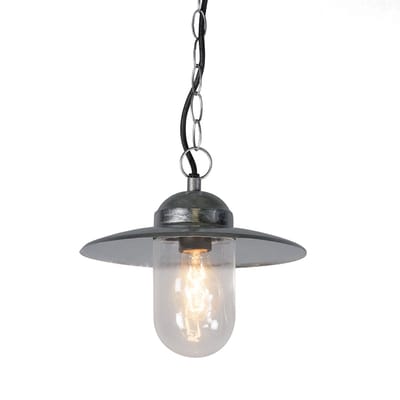 QAZQA Munich - Hanglamp - 1 lichts - 260 mm - grijs