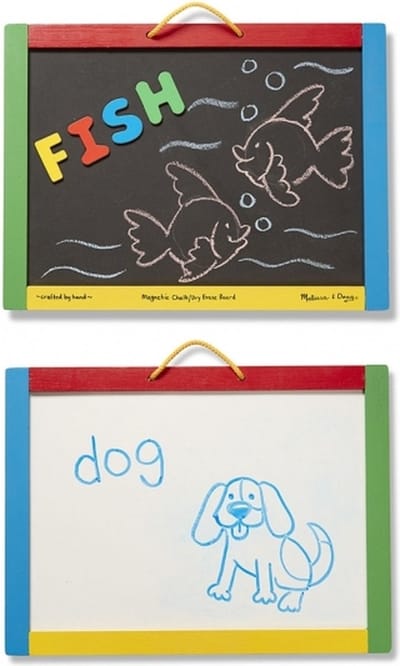 Magnetisch krijtbord en whiteboard 30 x 40 cm