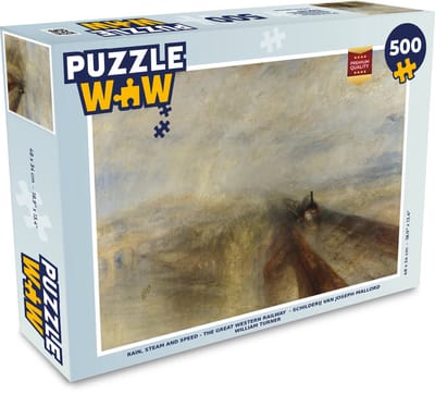 Puzzel Rain, Steam and Speed - The Great Western Railway - Schilderij van Joseph Mallord William Turner - Legpuzzel - Puzzel 500 stukjes