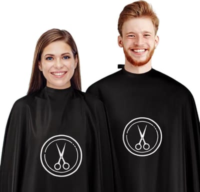 Livano Baardschort - Beard Bib - Scheerschort - Baard Cape - Kappersmantel - Kapmantel - Zwart