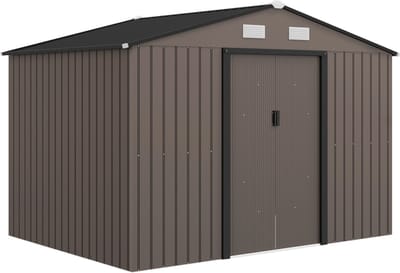 Outsunny Tuinberging - Gegalvaniseerd staal - 277x195x192cm - Bruin