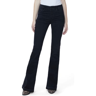 PAIGE Hr Lou Lou 32 Inchstich Through W Midnight Dusk Size: W23 | Flared Outlet | Dames | Zwart