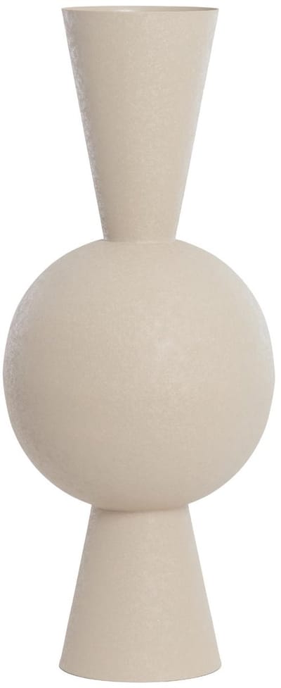 Light & Living Vaas Chedi - Lichtgrijs - Ø30cm - Metaal - Modern - Bloemenvaas - Woondecoratie - Decoratieve vaas voor woonkamer of slaapkamer