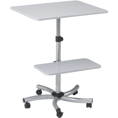 Rocada - Milagro - Mobiele Werktafel - In Hoogte Verstelbaar - 2 Draaibare Bladen - Melamine Grijs - RO-3050V24