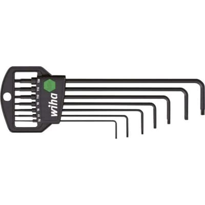 Wiha 10381 Binnen-Torx Haakse schroevendraaierset T 6, T 7, T 8, T 9, T 10, T 15, T 20 7-delig