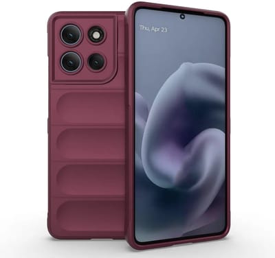 MobyDefend Hoesje - Geschikt voor Motorola Moto G86 Power - TPU Gripcase - Donkerpaars
