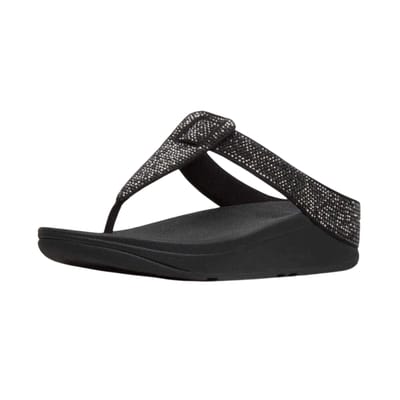 Fit Flop Dames Isabelle Leren Sandalen (Zwart)