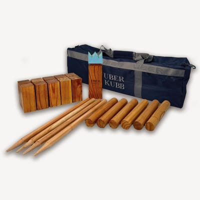 Kubb Houten Spel Set - Officiële Afmetingen - Inclusief Luxe Draagtas