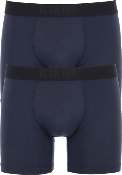 ALAN RED boxershorts Bomber bamboo (2-pack) - donkerblauw