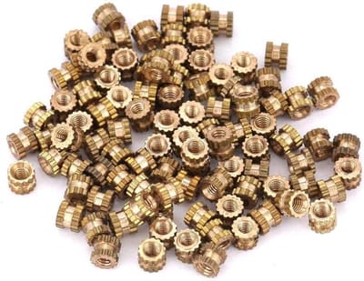 Rondelwinders voor draadverbindingen en plaatmontage - M2 x 4 x 3.5 mm - 100 stuks koperzylinder en rondelvormige moeren