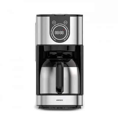 Karaca Series 2303 Steel - Filter Koffiemachine – 1,2L – 12 Kopjes – Thermoskan – Timer – 900W – RVS