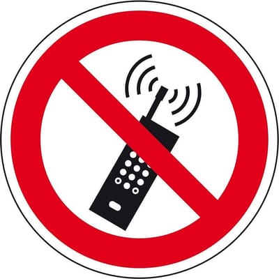 Verboden te bellen bord - kunststof - P013 200 mm