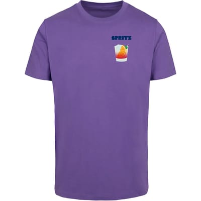 Mister Tee - Vintage Spritz Heren Tshirt - S - Paars