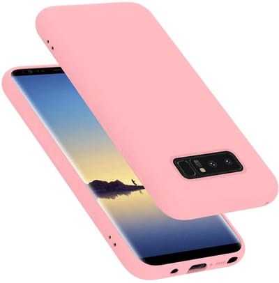 Cadorabo Hoesje geschikt voor Samsung Galaxy NOTE 8 in LIQUID ROZE - Beschermhoes gemaakt van flexibel TPU silicone Case Cover