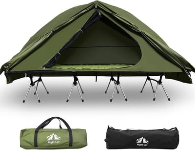 1 Persoons Tent met Kampeerbed voor Vissen en Wandelen