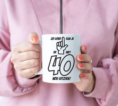 Mok Cadeau Goed uitzien 40 - Cadeau Verjaardag Vrouw - Cadeau Verjaardag Man - Mok Verjaardag 40 - Happy Birthday