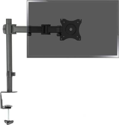 BeMatik - Tafelsteun met scharnierende arm en verstelbare hoogte voor scherm tot 27" VESA 75x75 100x100