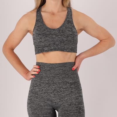 Morethansocks - Sportset dames - Legging/Top - Antraciet - S - Sportlegging - Sport top