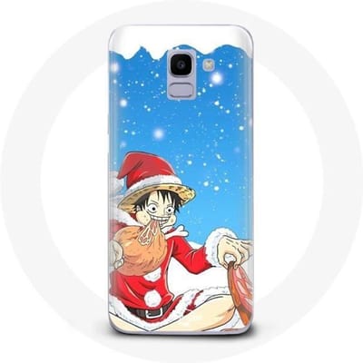 Coque pour Samsung Galaxy J6 2018 Anime One Piece Luffy Le jour de Noël 2023