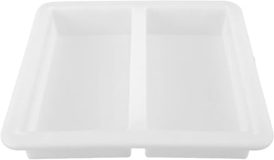 Betonmal Rechthoek - Padvorm Tuin - Tuinpaden Maken - Herbruikbaar Plastic - 30x28x5 cm - Wit