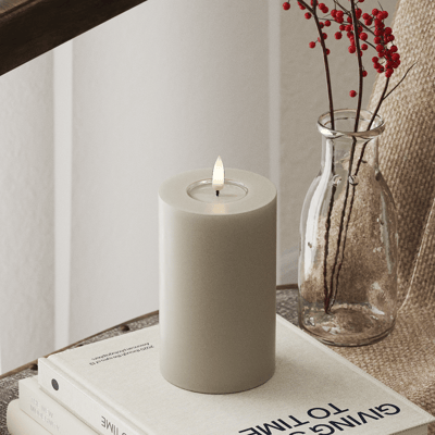 Deluxe Homeart - Led Kaars Zand 7,5 x 12,5 cm