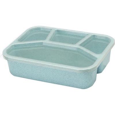 Aparte lunchbox Draagbare Bento Box Lunchbox Lekvrije voedselcontainer Magnetron Serviesgoed voor studenten gray