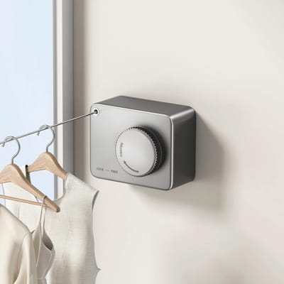 Waslijn Uittrekbaar - Drooglijn Binnen - Ruimte Besparen - Geen Doorbuiging - 4.2 Meter - Zilver