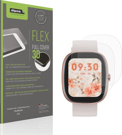 dipos FLEX – 2x Matte Screenprotector geschikt voor HUAKUA G3 | Volledige Schermbescherming | Case-Friendly