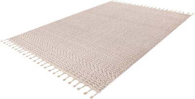 Lalee Luxor Vloerkleed - Berber Tapijt - Boho Modern - Beige - 3D-effect - Zacht en Onderhoudsvriendelijk