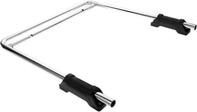Voetensteun Bureaustoel - Ondersteuning Voeten - Comfortabel Zitten - Roestvrij Staal - 42.5x39.5cm - Zilver