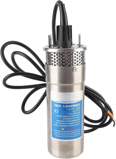 Dompelpomp Bronwater - Waterpomp Bron - Water Extractie - Roestvrijstalen Omhulsel - 12LPM 70m Opvoerhoogte - Zilver