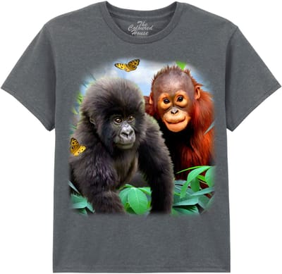 KIDS Gorilla Orangutan Jungle Buddies The Coloured House KIDS T-shirt XL