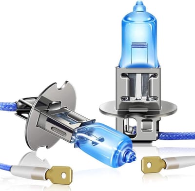 Halogeen Koplampen - Autolampen Mistlampen - Verbeter Zichtbaarheid - Super Helder Wit Licht - H3 12V 55W - Blauw