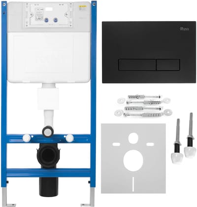 Rea - Wc Voorwand Installatiesysteem K011a-q Hd Black