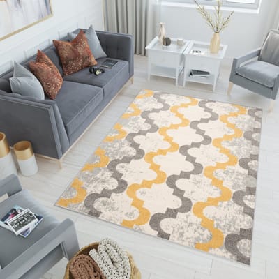Tapiso Lazur Vloerkleed Grijs Woonkamer Modern Abstract Tapijt Maat- 200x290