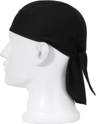 Scoby - Sport Bandana - Fietsmuts Voor Onder De Helm - Ventilerend Sportmutsje - Zwart - One Size - Voor Volwassenen
