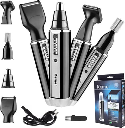 Kemei - 4 in-1 Neustrimmer - Baardtrimmer - Oor & wenkbrauw trimmer
